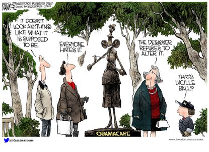 Obama cartoon U.S. Obamacare