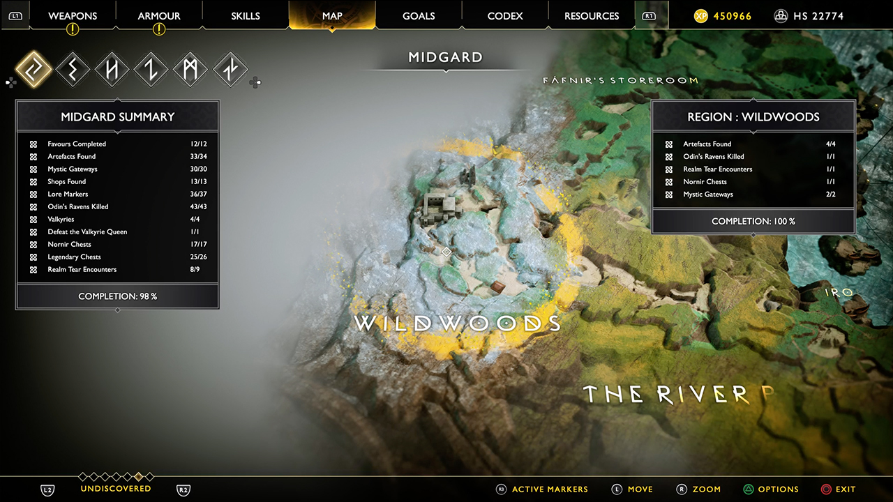 God of War - Wildwoods map