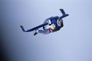 Felix Baumgartner Flies Wingsuit Across the English Channel