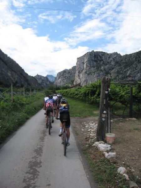 The paceline to the finish