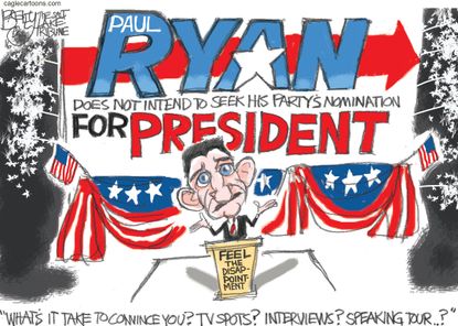 Political Cartoon U.S. Paul Ryan 2016