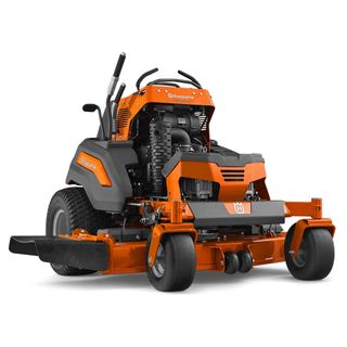 A Husqvarna V554 standing lawn mower