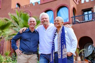 Robert and Monica meet with Richard Branson in Morocco.