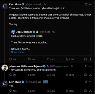 Musk's X post