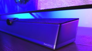 Philips OLED+936 review close up of speaker bar