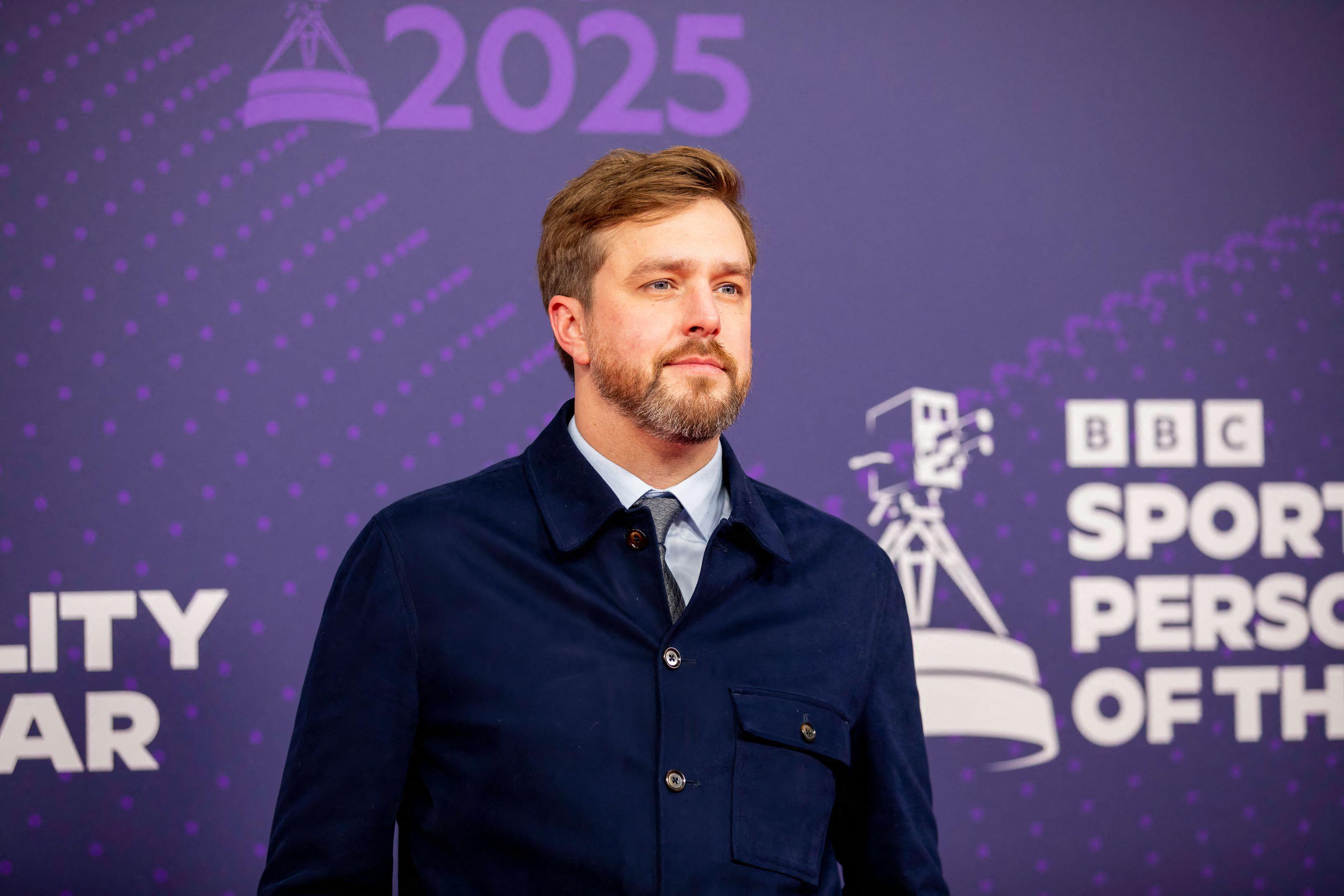 Iain Stirling attends BBC Sports Personality Of The Year 2025 at Media City in Manchester