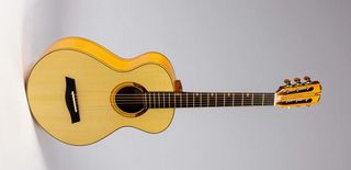 The small-bodied TS is a 12-fret model as standard with a lower bout width of 355mm.