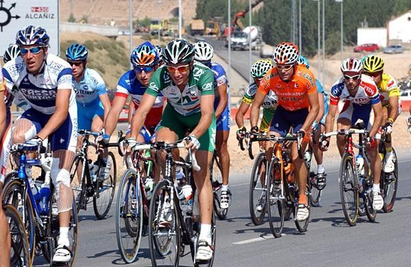Relaxed at the start of the stage
