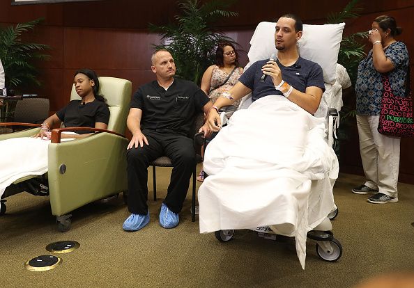 Survivors of the Pulse nightclub shooting Patience Carter, left, and Angel Santiago.