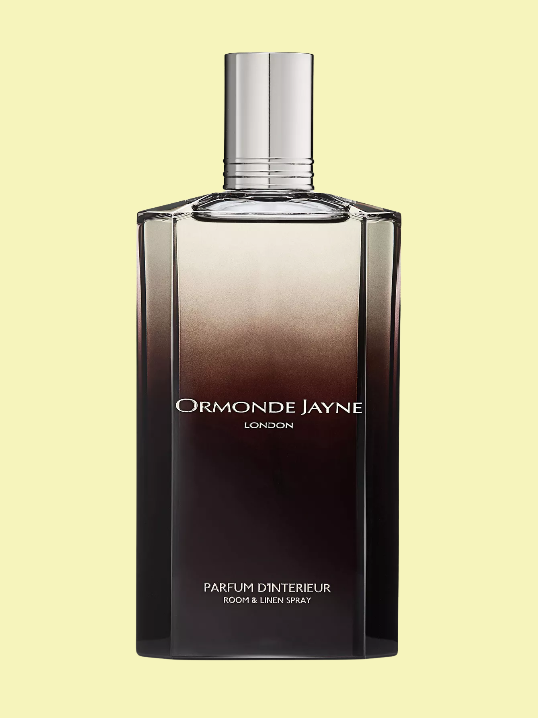 A bottle of room spray with pear accords from ORMONDE JAYNE