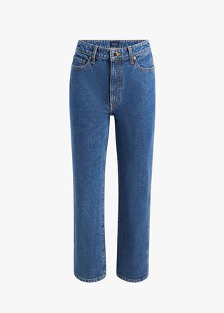 Khaite + Danielle High-Rise Straight-Leg Jeans