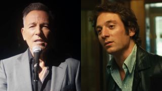 Bruce Springsteen and Jeremy Allen White in a side-by-side photo.