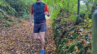 Salomon Sense running vest out on the trails