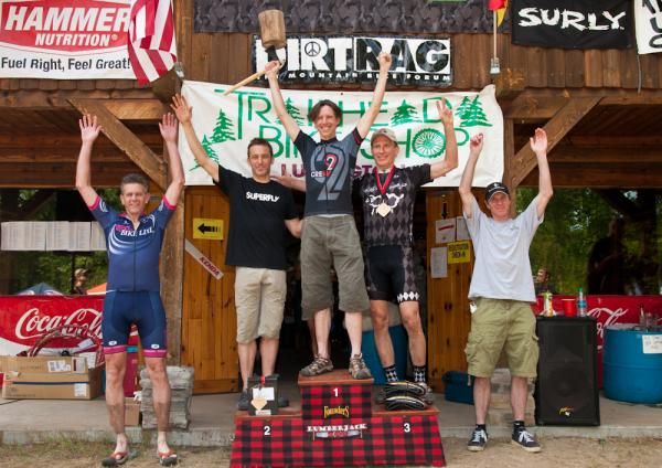 Lumberjack 100 master men's podium