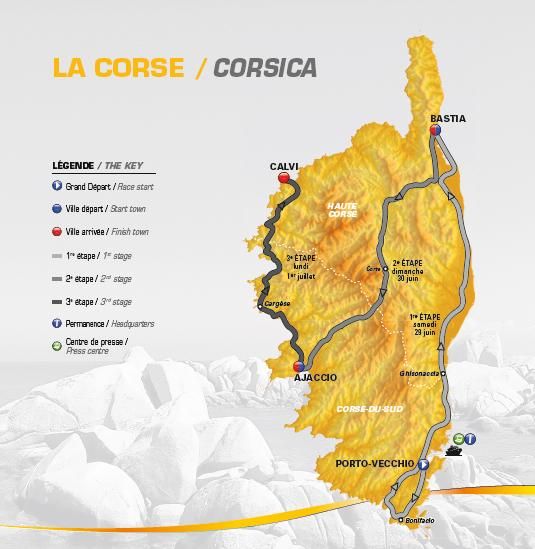 The 2013 route map for stages one, two and three