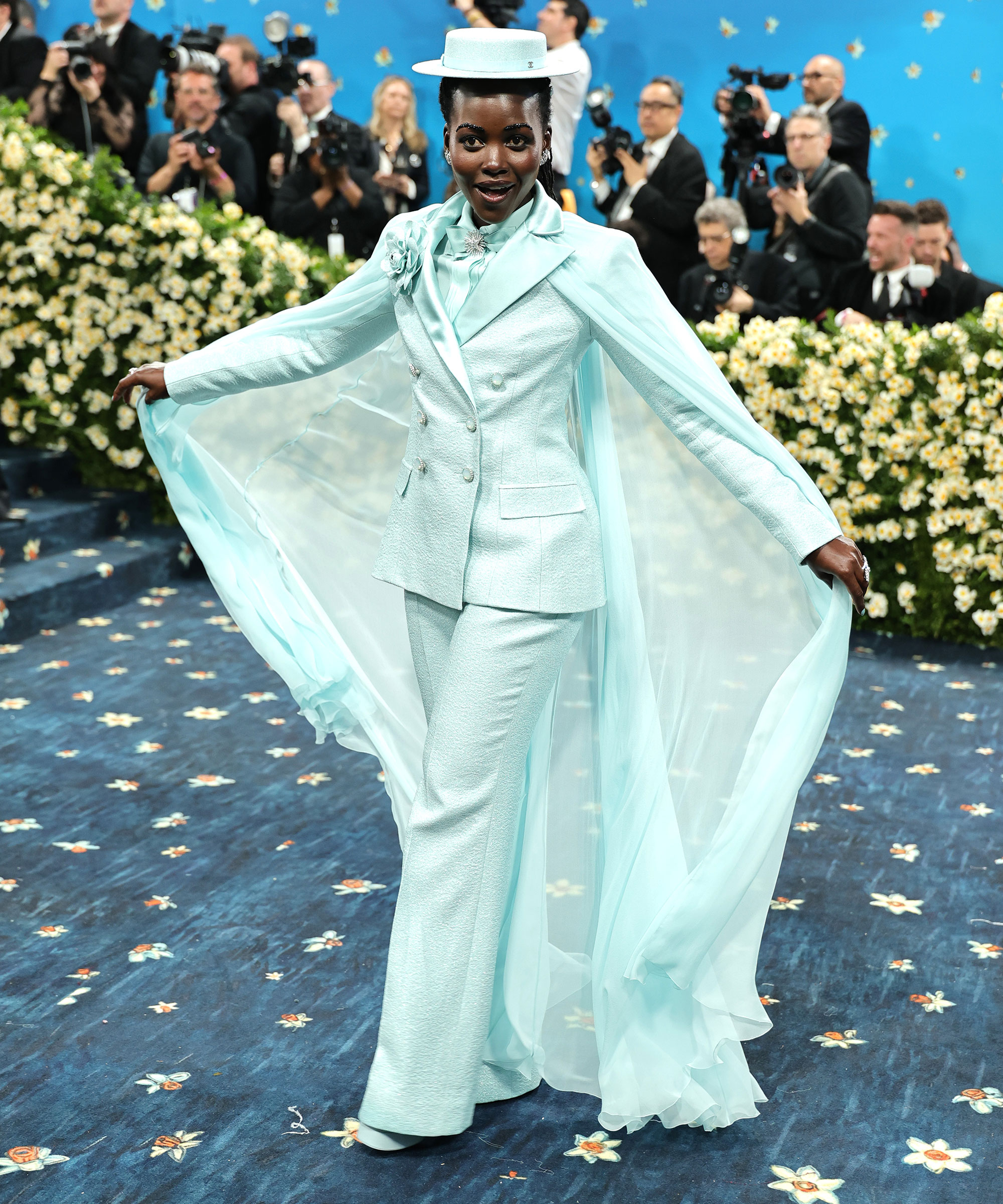 Lupita Nyong'o attends the 2025 Met Gala Celebrating "Superfine: Tailoring Black Style" at Metropolitan Museum of Art on May 05, 2025 in New York City.
