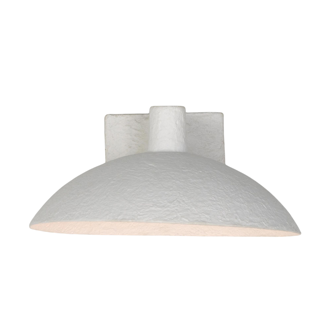 Plaster wall sconce