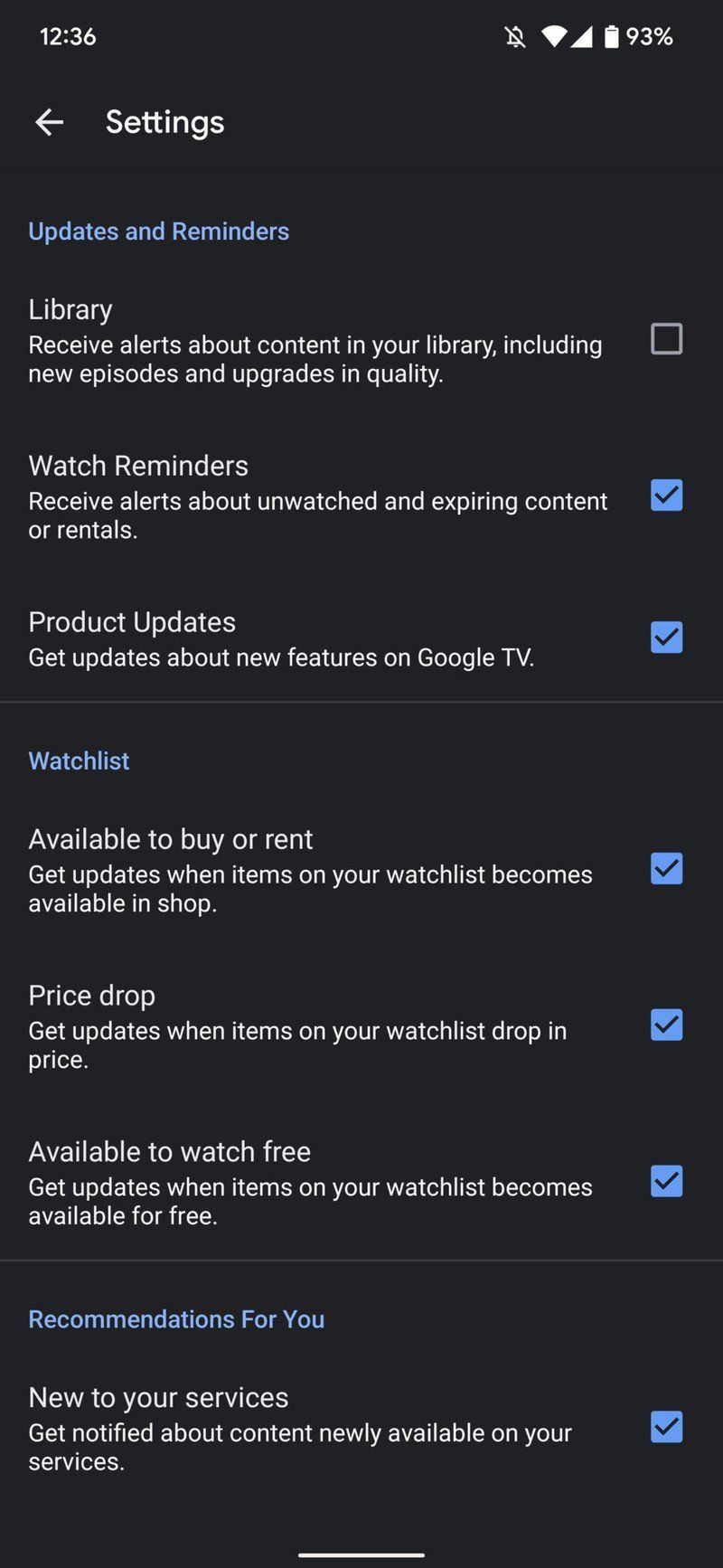 Google Tv App Settings