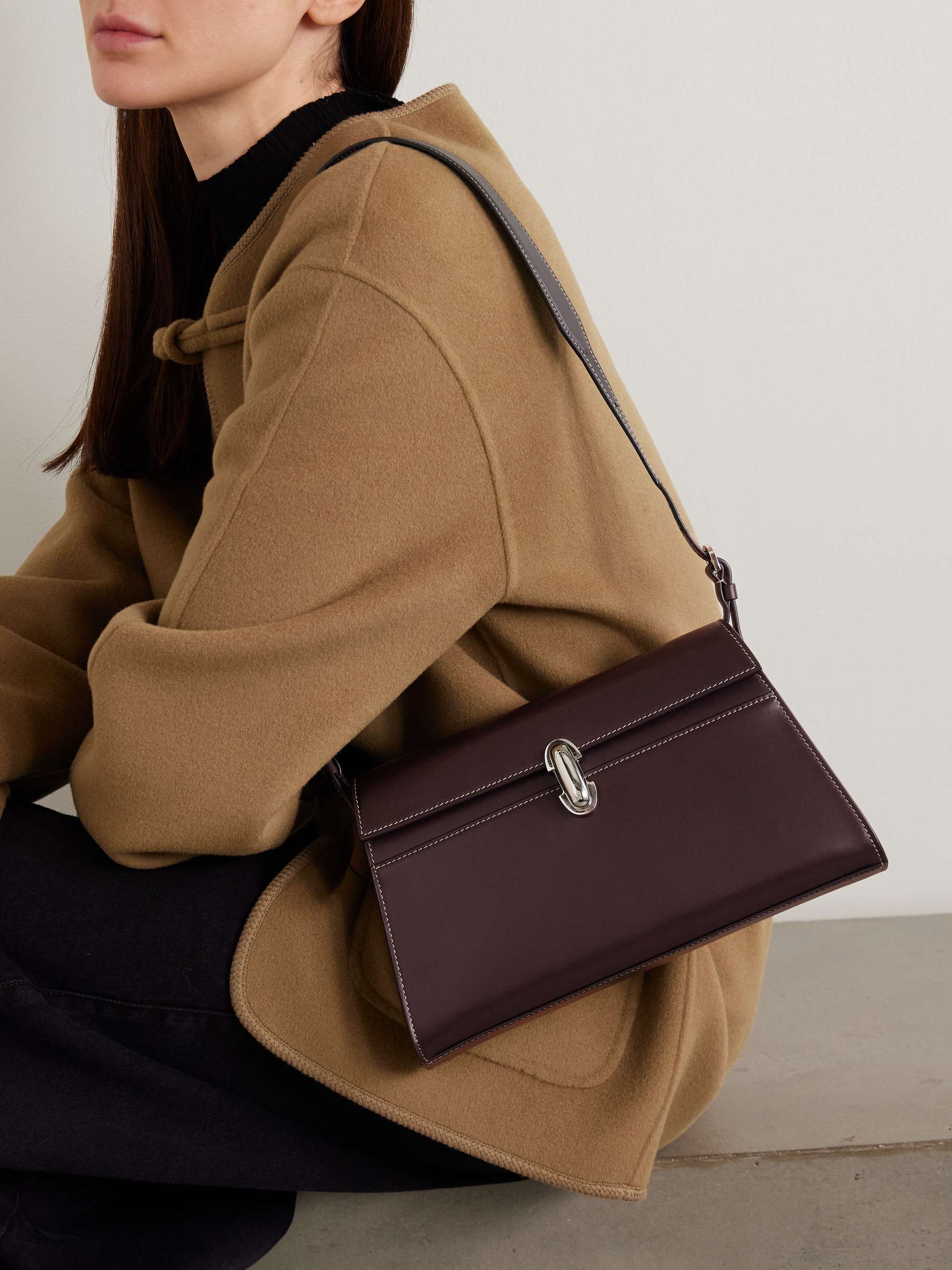 Symmetry Leather Shoulder Bag