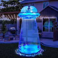 Joyfy 9 ft Halloween Inflatable UFO Alien Decoration Joyfy 9 ft Halloween Inflatable UFO Alien Decoration