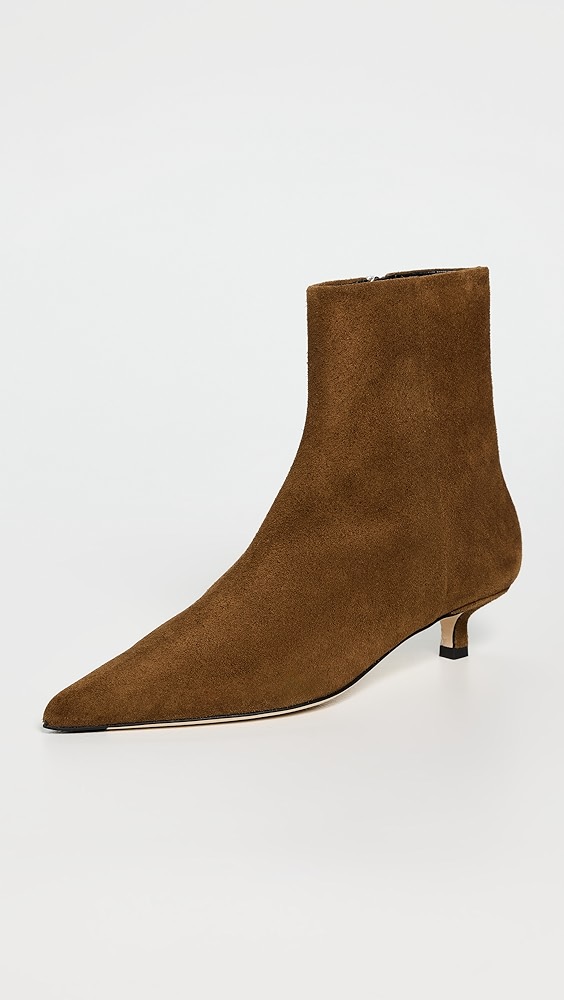 Aeyde Sofie Cow Suede Leather Tobacco Boots