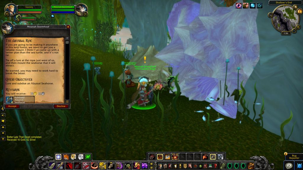 WoW Cataclysm seahorse How to get this underwater mount PC