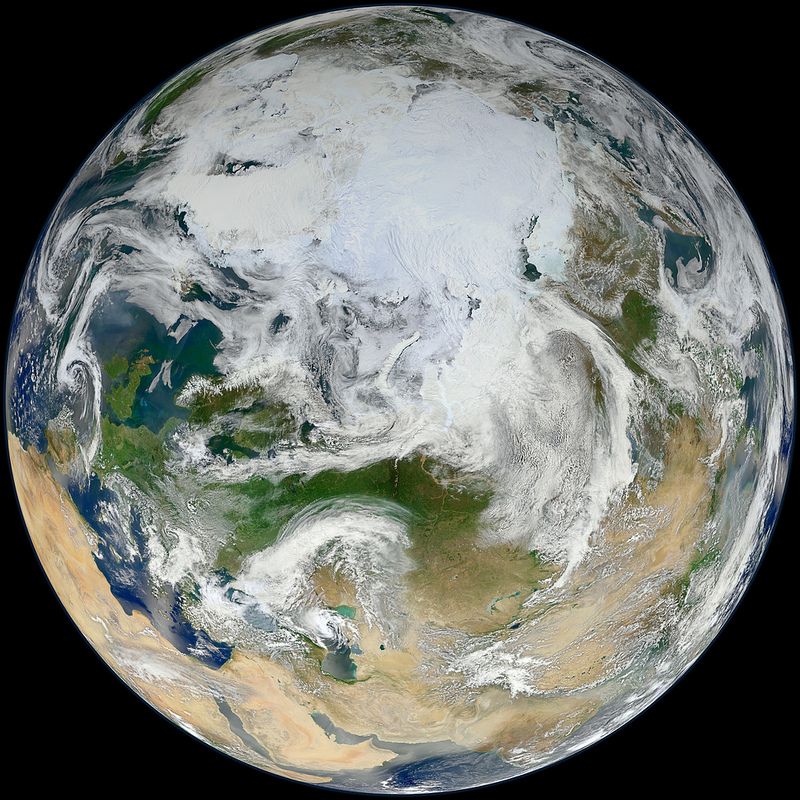 blue marble arctic