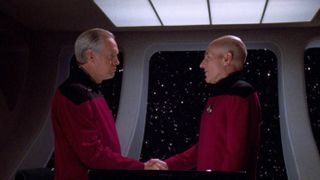 Captain Jean-Luc Picard being diplomatic_Star Trek The Next Generation (1987)_Paramount Television