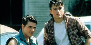 Tom Cruise and Rob Lowe in The Outsiders