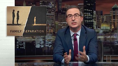 John Oliver makes immigration his closing argument too