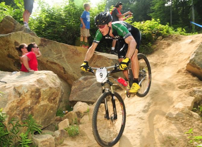 Michael Broderick (Kenda-Stan's NoTubes) was having a brilliant ride before an untimely flat tire