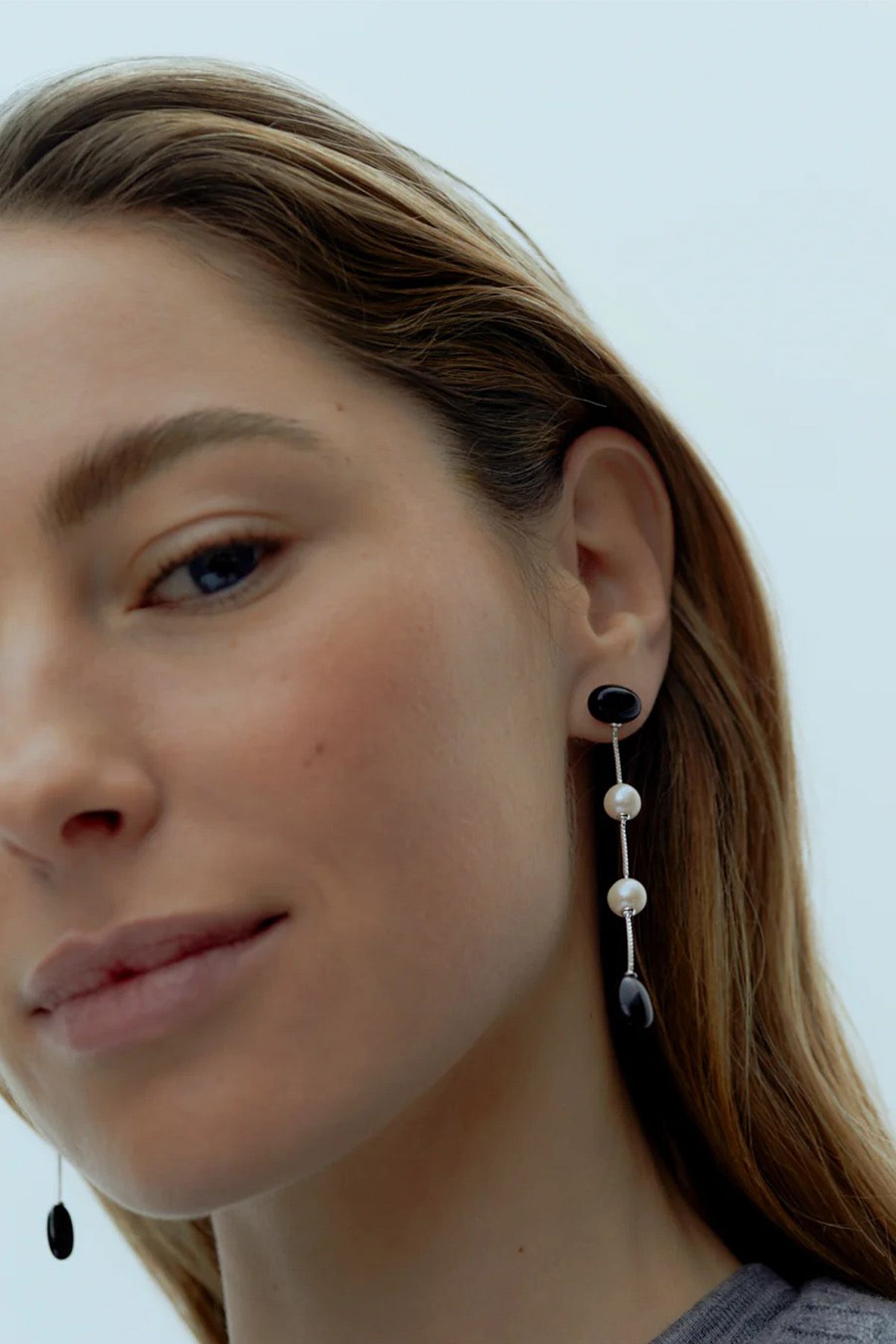 Ragbag Dualism Long Earrings