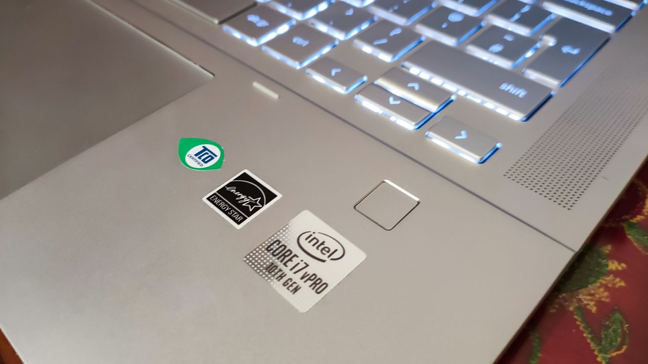 The fingerprint scanner of the HP Pro c640 Chromebook