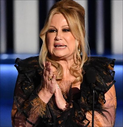 Jennifer Coolidge on stage at the Emmy Awards