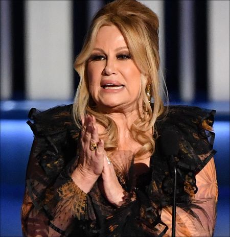 Jennifer Coolidge on stage at the Emmy Awards
