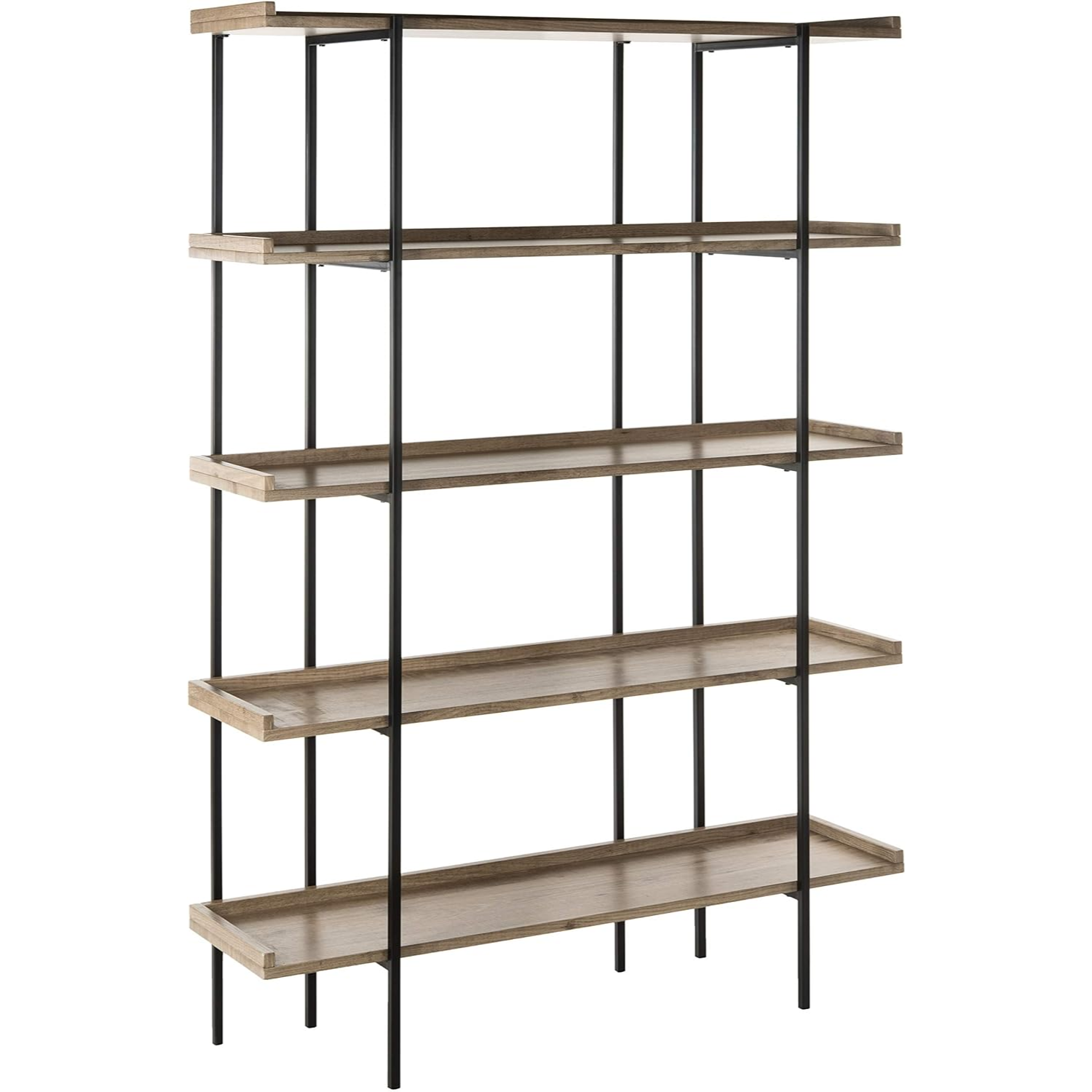 open concept etagere bookshelf