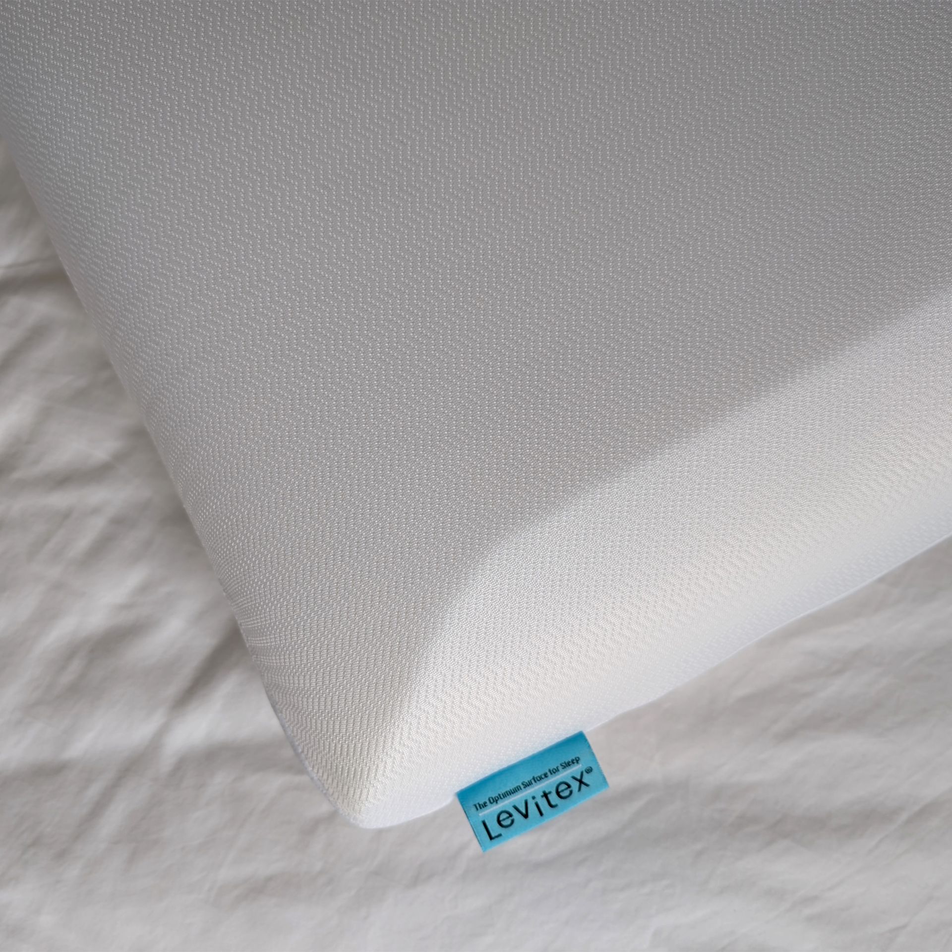 The Levitex Sleep Posture Pillow being tested