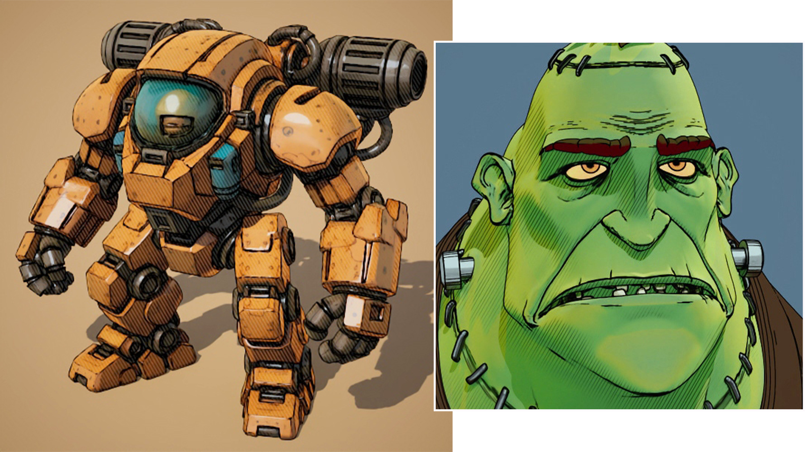 Stylised art rendered in Autodesk