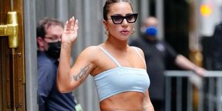 Lady Gaga seen out wearing athleisure