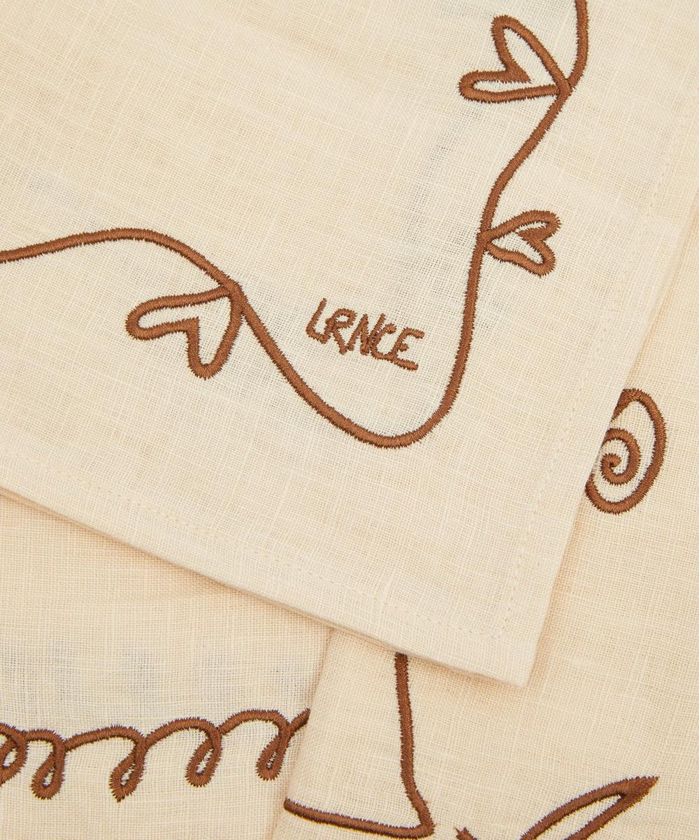 Sun Flowers Water Earth Napkins Set of Four