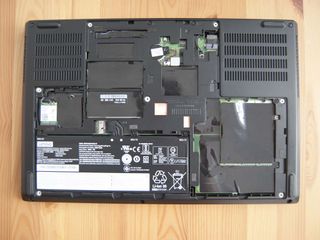 Lenovo ThinkPad P53 with back panel removed