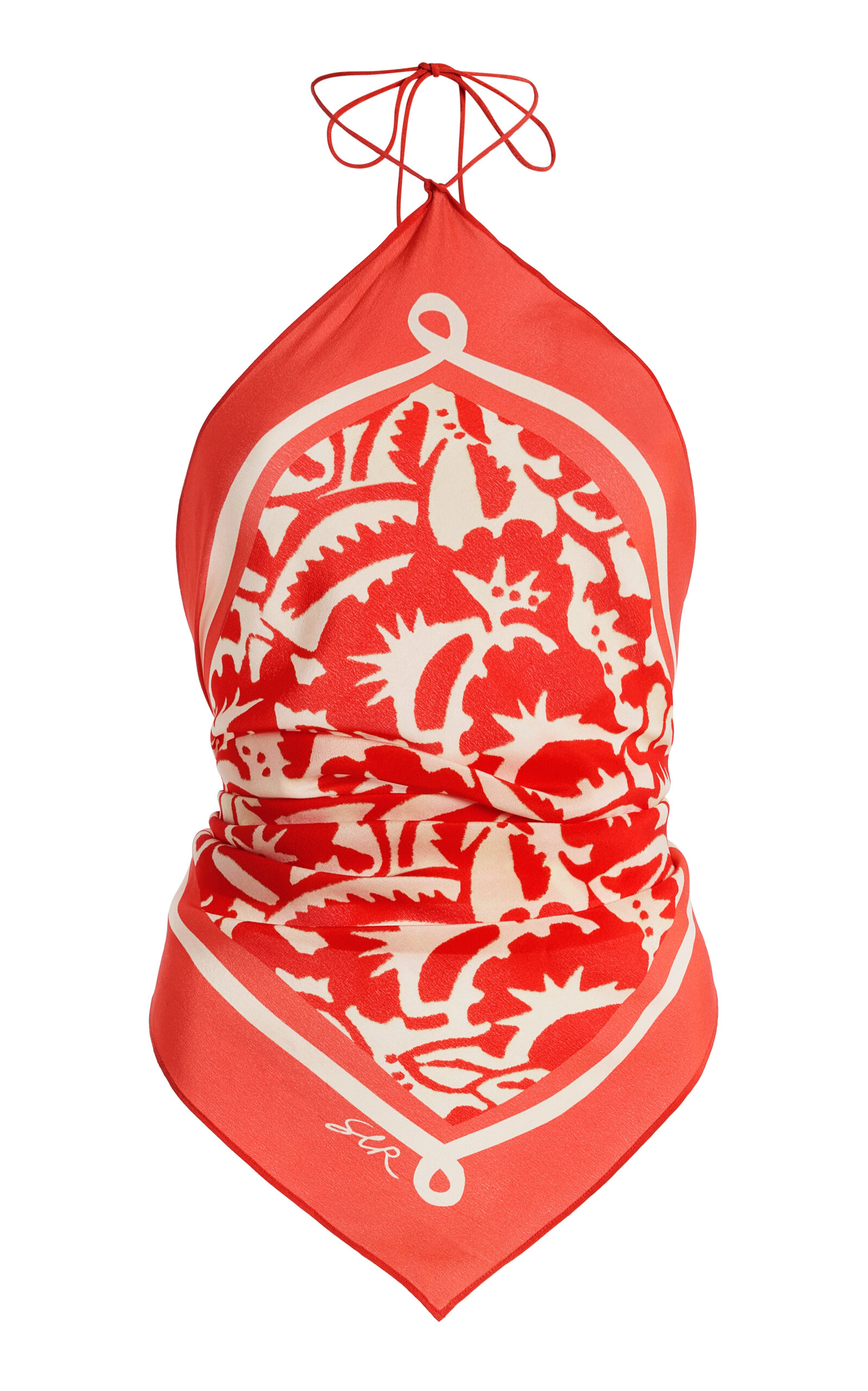 Exclusive Silk Scarf Top