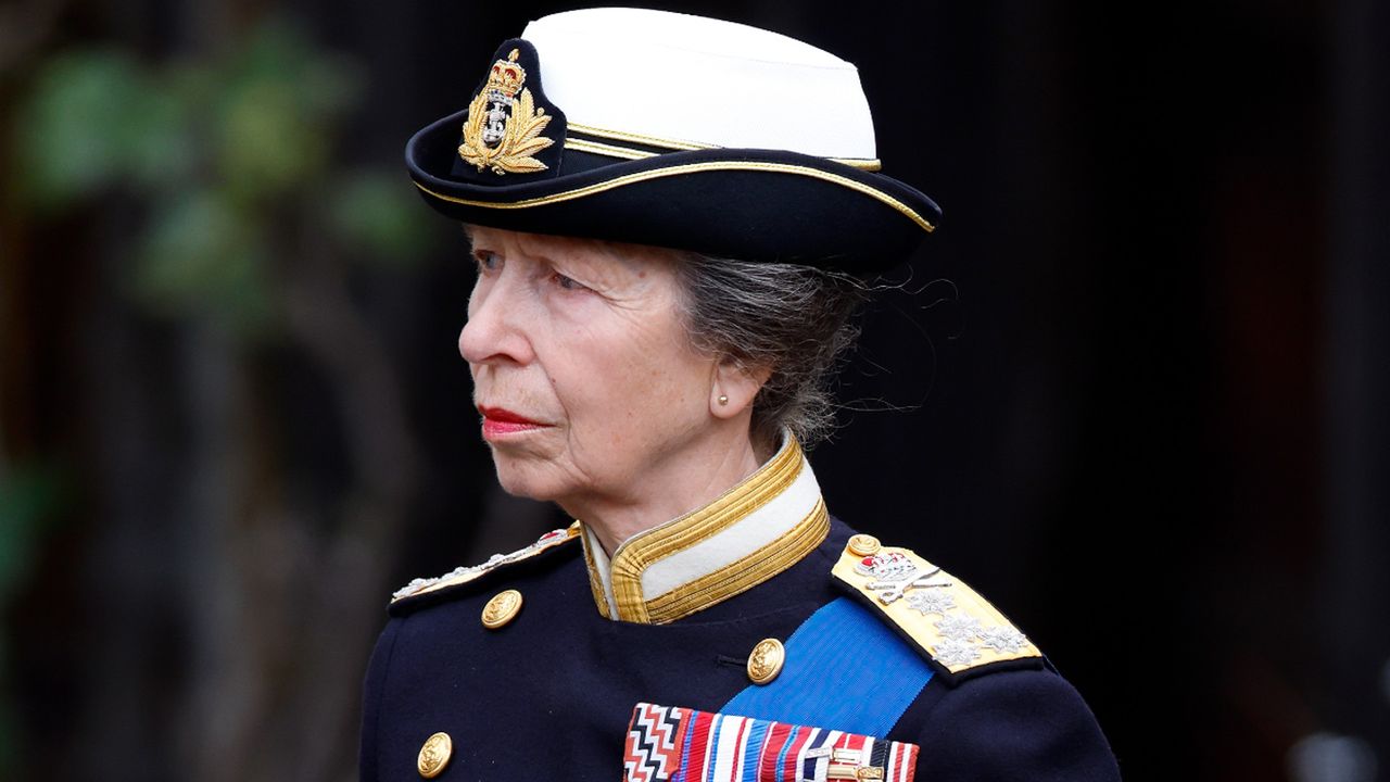 Princess Anne’s ‘resilience and outstanding service’ was praised, seen here attending the Committal Service for Queen Elizabeth II at St George&#039;s Chapel