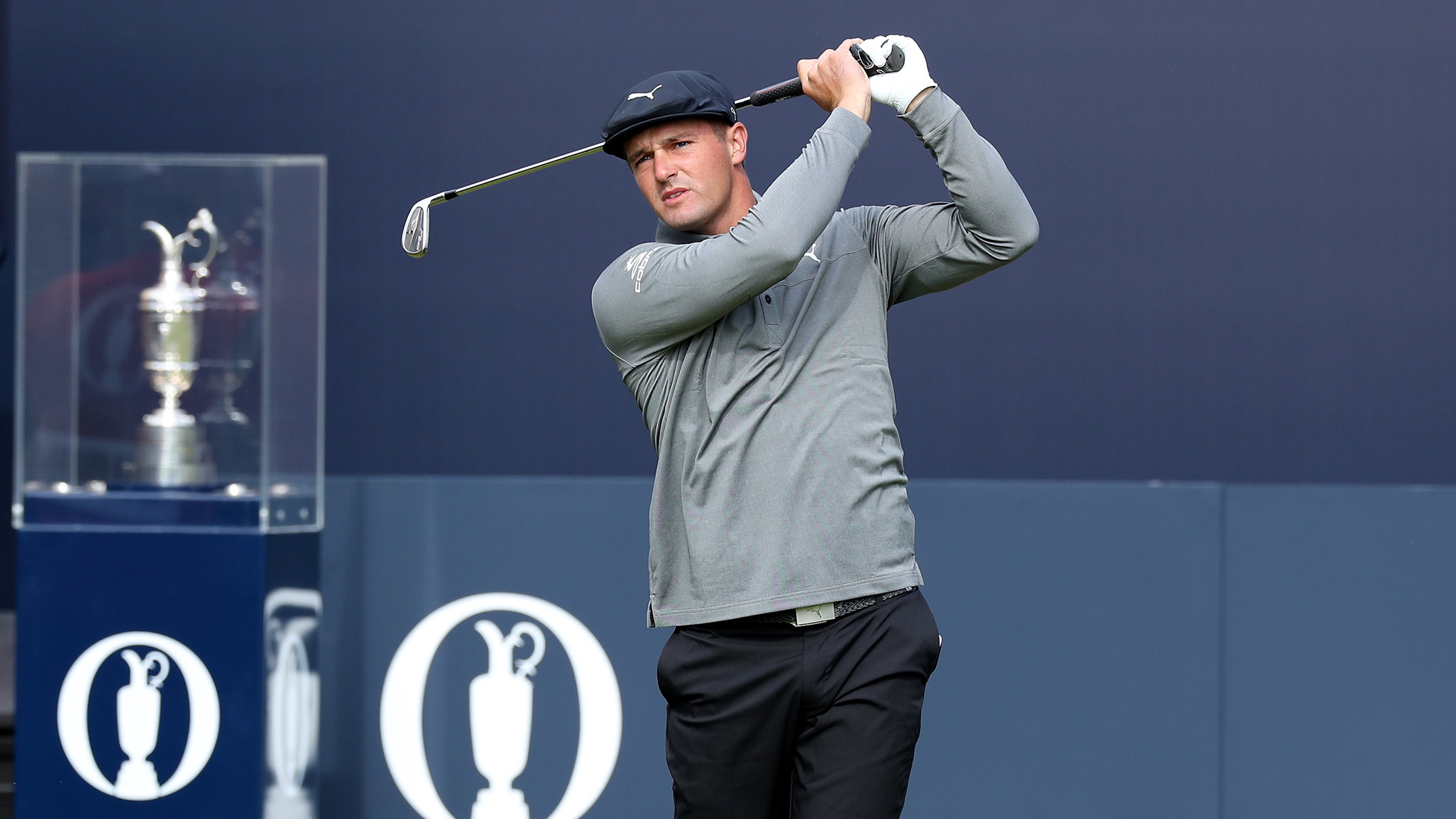 Bryson DeChambeau playing at The Open at Royal Portrush