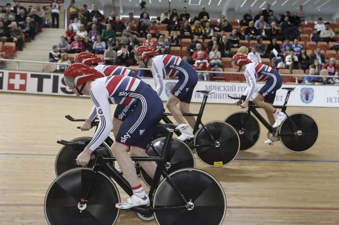 Great Britain would earn the silver medal in the men's 4000m team pursuit in Minsk.