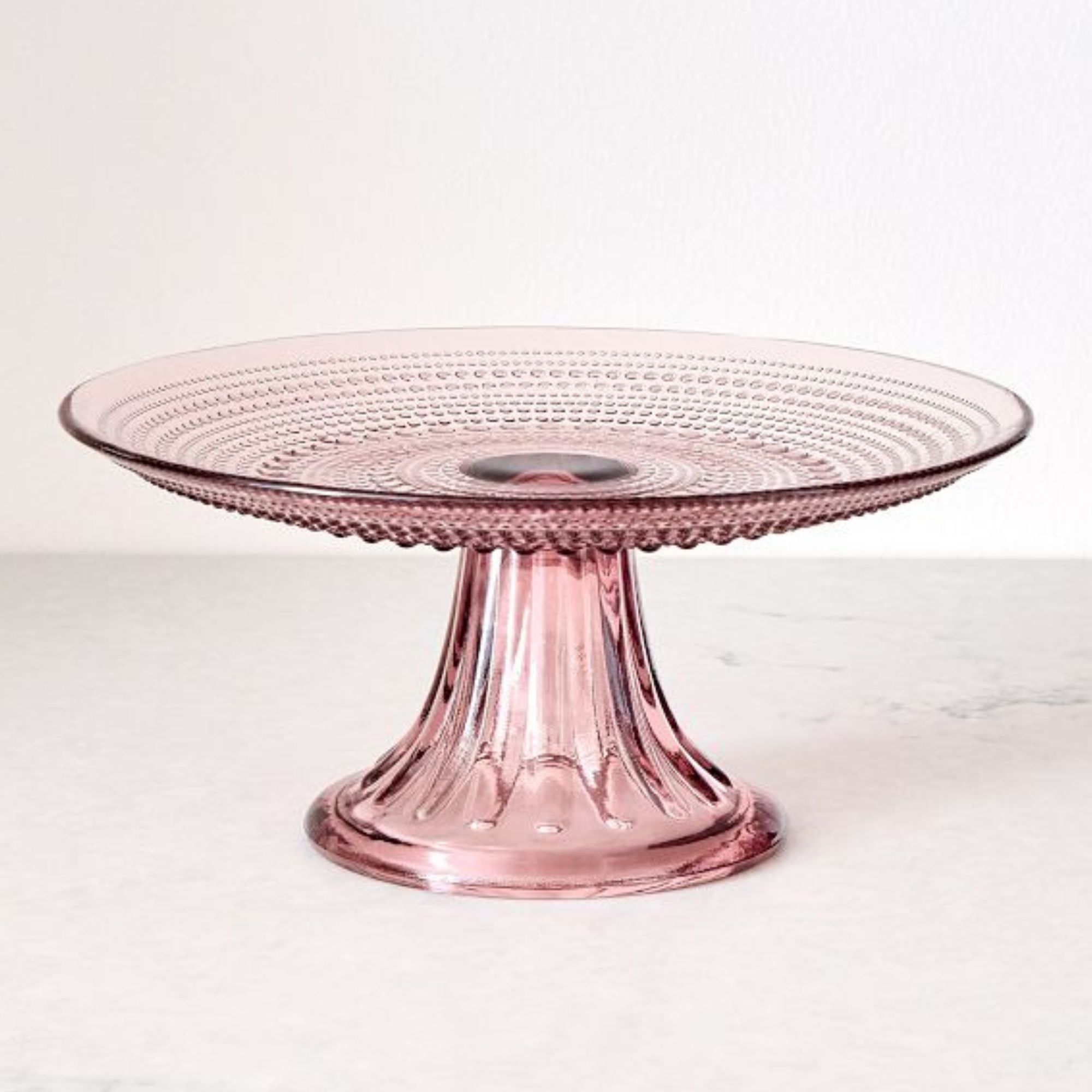 Jupiter Beaded Glass Cake Stand