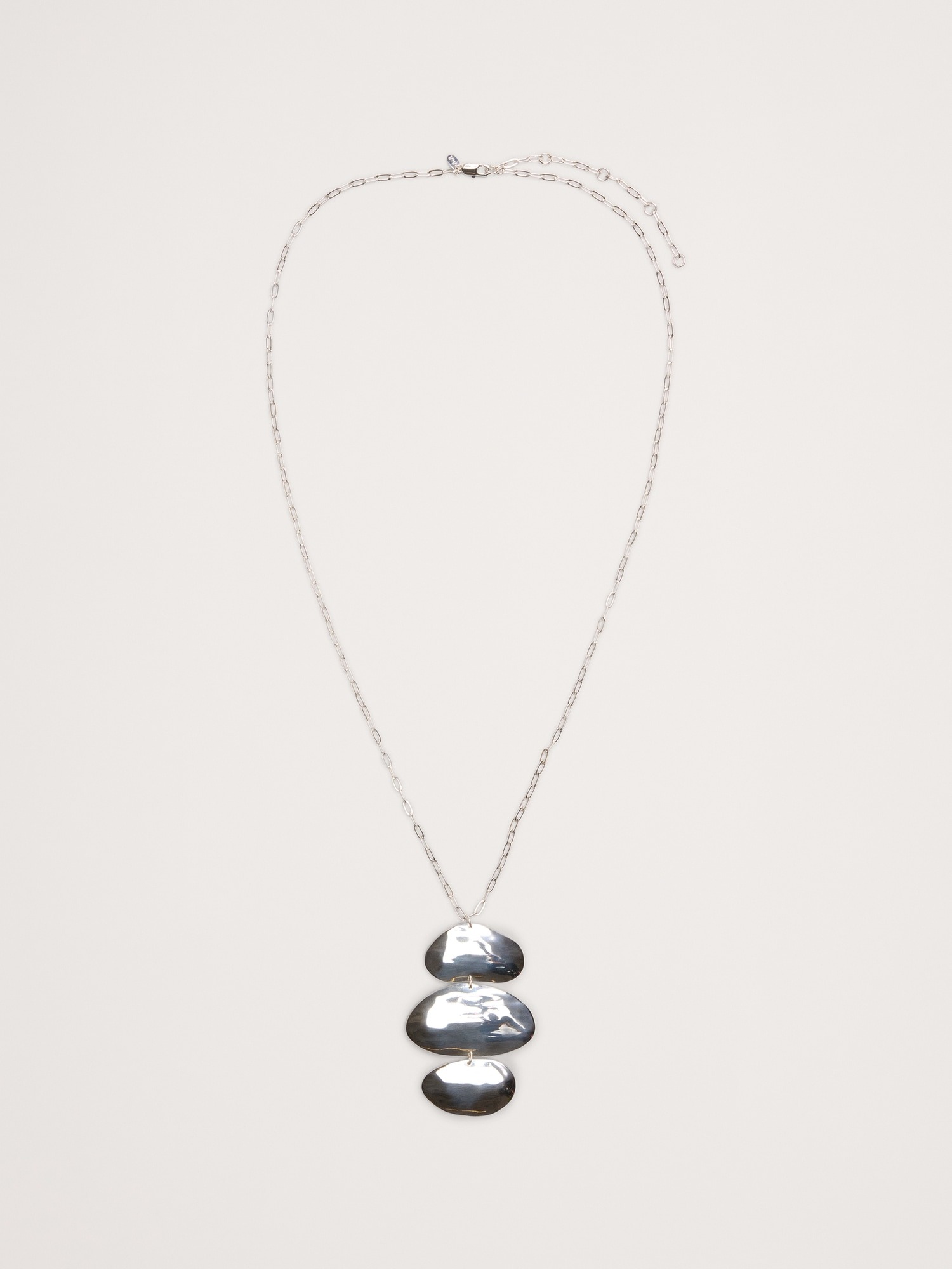 Aureus + Argent, Elliptical Pendant Necklace