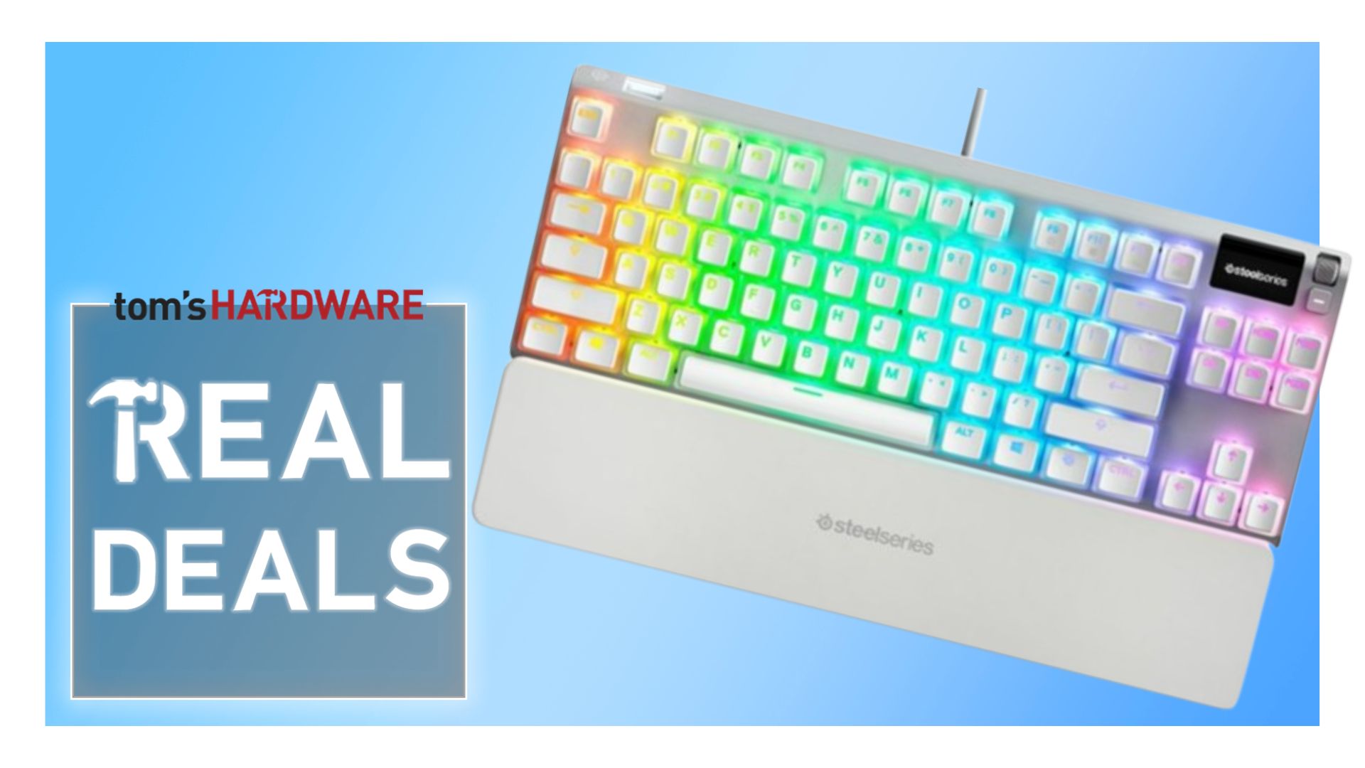 Save $50 on the SteelSeries Apex 7 Ghost mechanical gaming keyboard