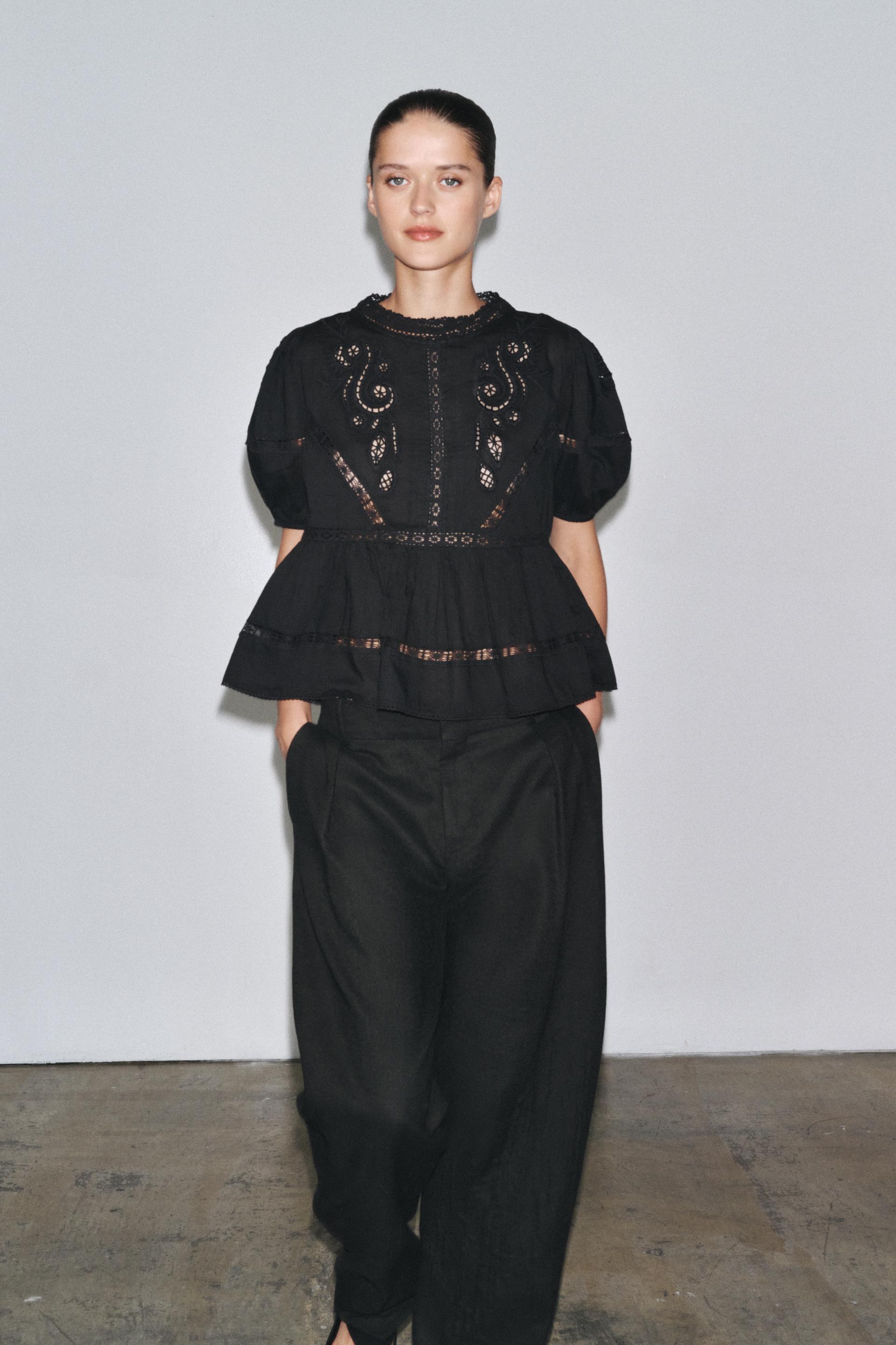 Romantic Embroidered Blouse Zw Collection