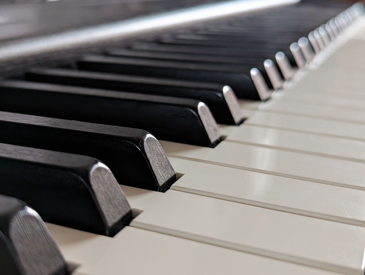 Example image of close-up piano keys